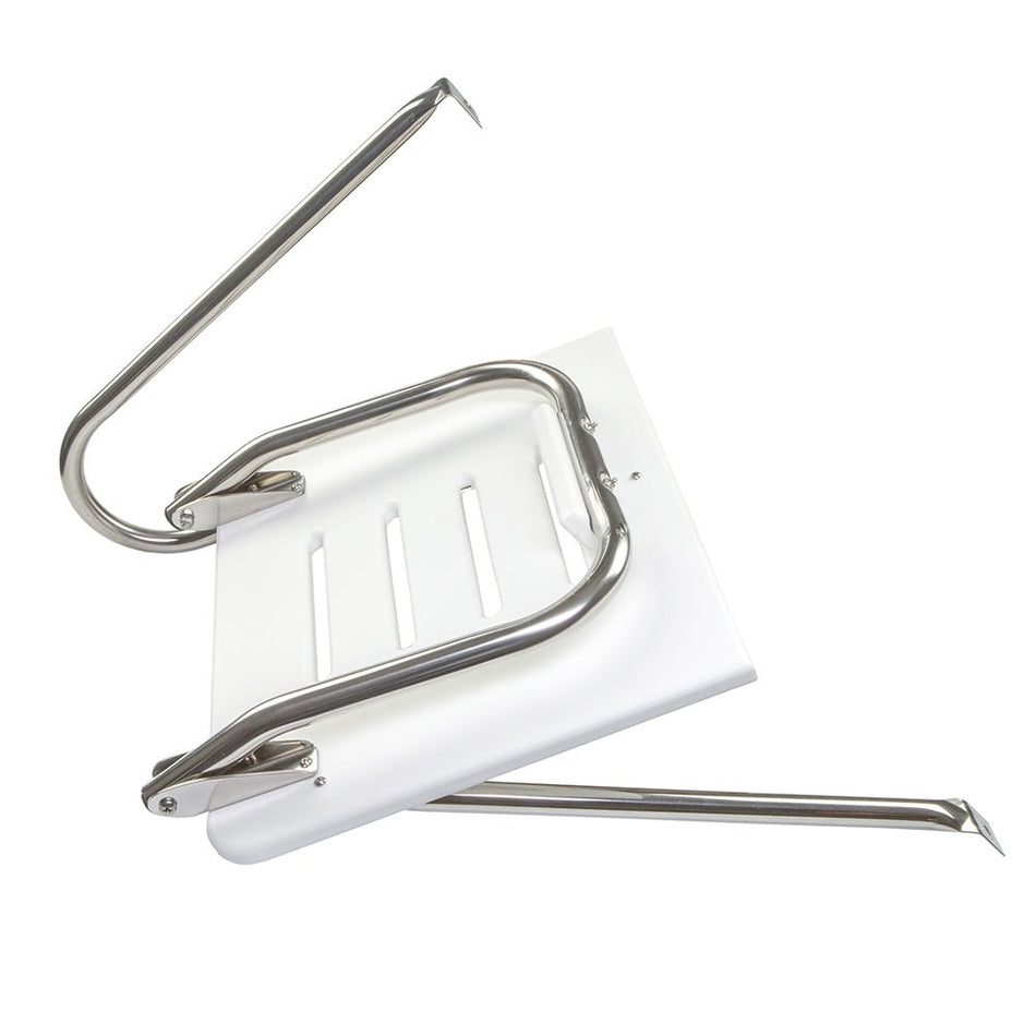Whitecap White Poly Swim Platform w/Ladder f/Outboard Motors - Get Tight Gear