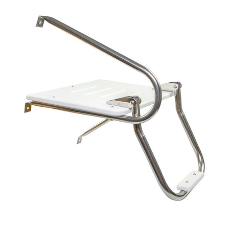 Whitecap White Poly Swim Platform w/Ladder f/Outboard Motors - Get Tight Gear