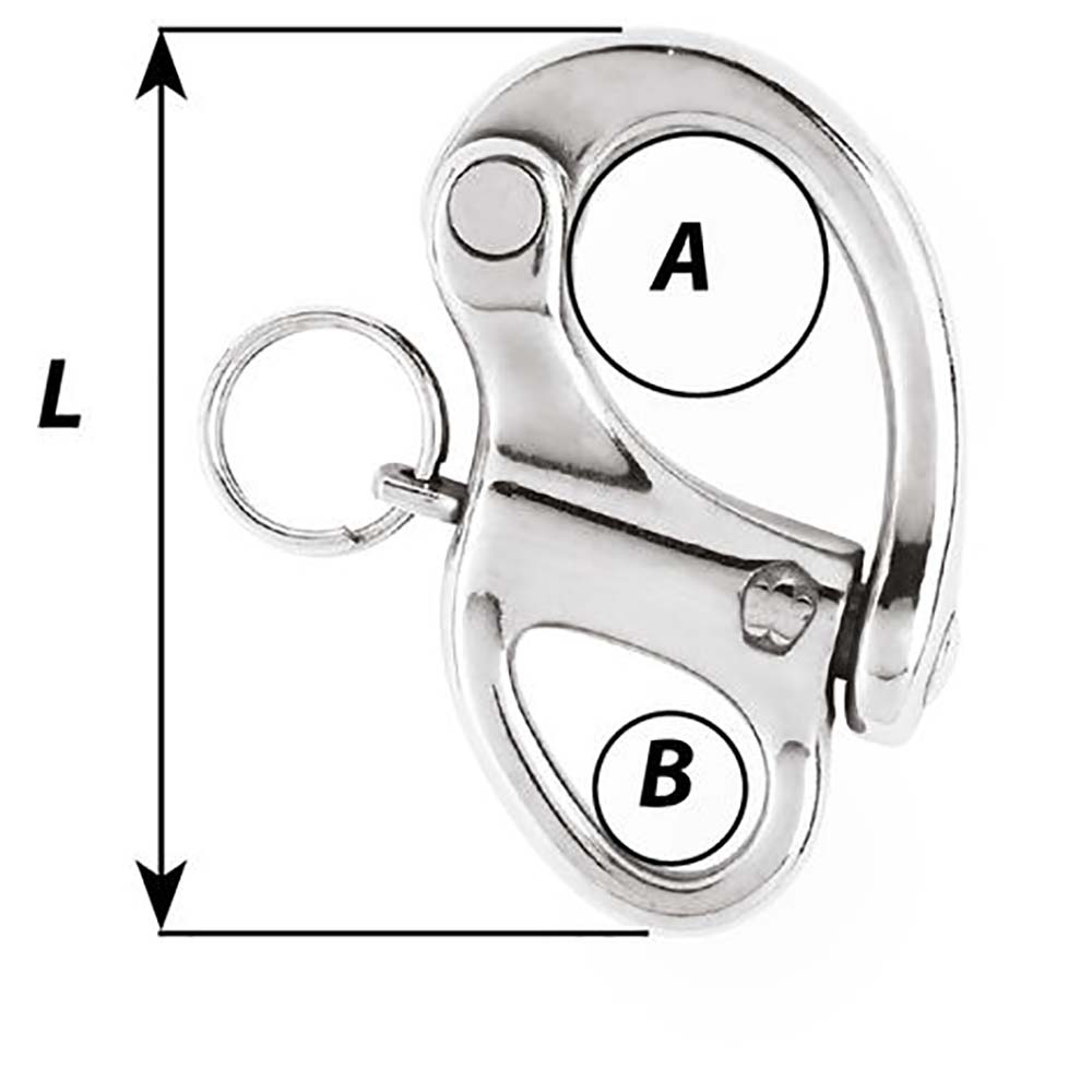 Wichard 2 - 3/4" Snap Shackle w/Fixed Eye - 70mm - Get Tight Gear
