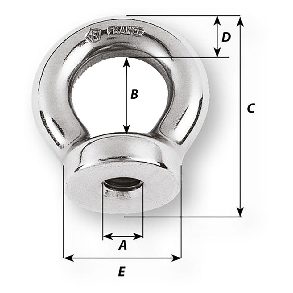 Wichard 3/8 Eye Nut - 13/16" Diameter - Get Tight Gear