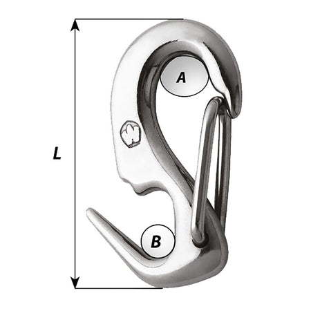 Wichard 5/16 Stainless Steel Sail Snap + - Get Tight Gear