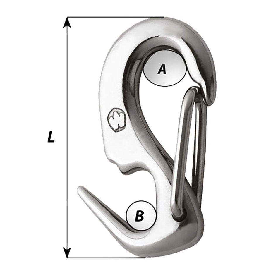 Wichard 5/16 Stainless Steel Sail Snap + - Get Tight Gear