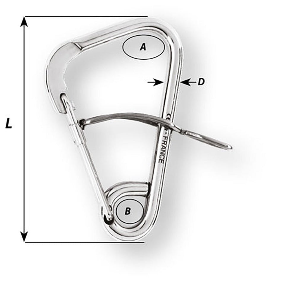 Wichard Automatic Mooring Hook - 170mm Length - 6 - 11/16" - Get Tight Gear