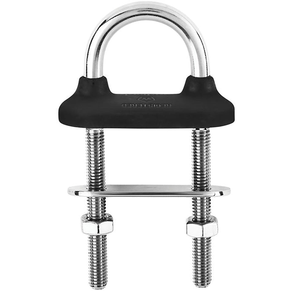 Wichard Black Watertight U - Bolt - 8mm Diameter - 5/16" - 80mm Length - 3 - 5/32" - Get Tight Gear