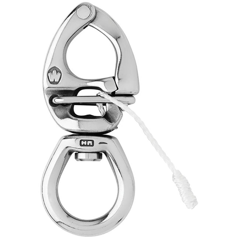 Wichard HR Quick Release Snap Shackle With Large Bail - 80mm Length - 3 - 5/32" - Get Tight Gear