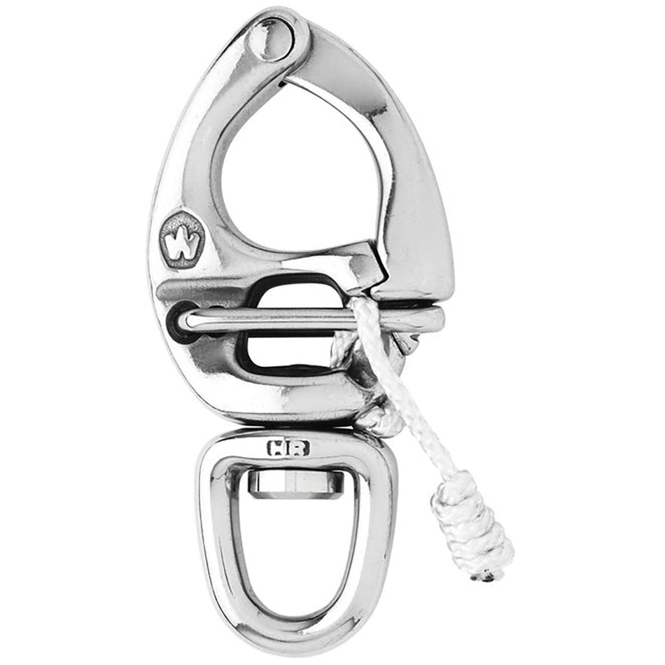 Wichard HR Quick Release Snap Shackle With Swivel Eye - 150mm Length - 5 - 29/32" - Get Tight Gear
