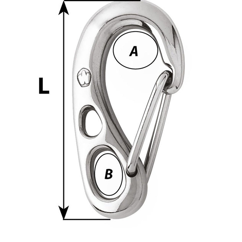 Wichard HR Safety Snap Hook - 100mm Length - 3 - 15/16" - Get Tight Gear