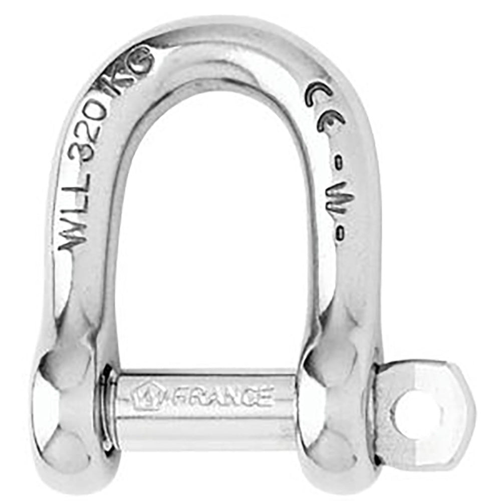 Wichard Not Self - Locking D Shackle - 14mm Diameter - 9/16" - Get Tight Gear