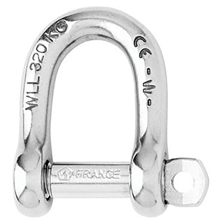 Wichard Not Self - Locking D Shackle - 14mm Diameter - 9/16" - Get Tight Gear