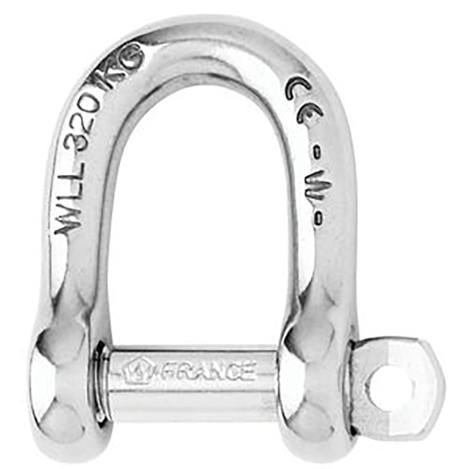 Wichard Not Self - Locking D Shackle - 14mm Diameter - 9/16" - Get Tight Gear