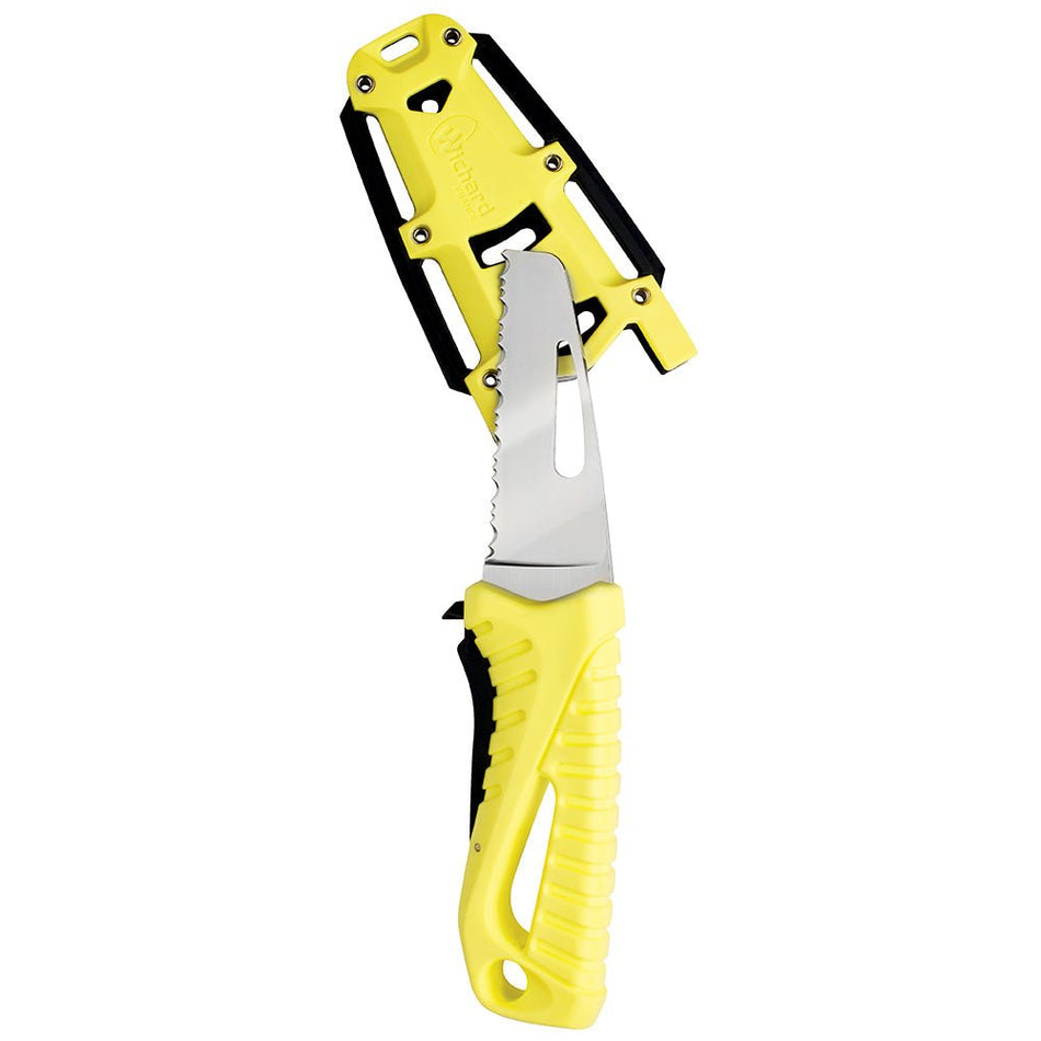 Wichard Offshore Rescue Knife Fixed Blade - Fluorescent - Get Tight Gear