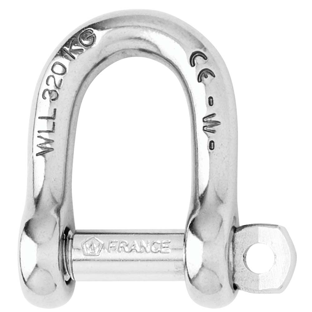 Wichard Self - Locking D Shackle - Diameter 10mm - 13/32" - Get Tight Gear