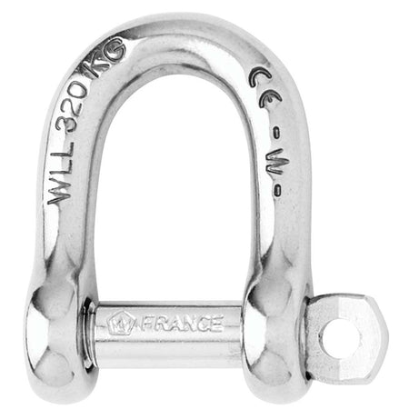 Wichard Self - Locking D Shackle - Diameter 8mm - 5/16" - Get Tight Gear