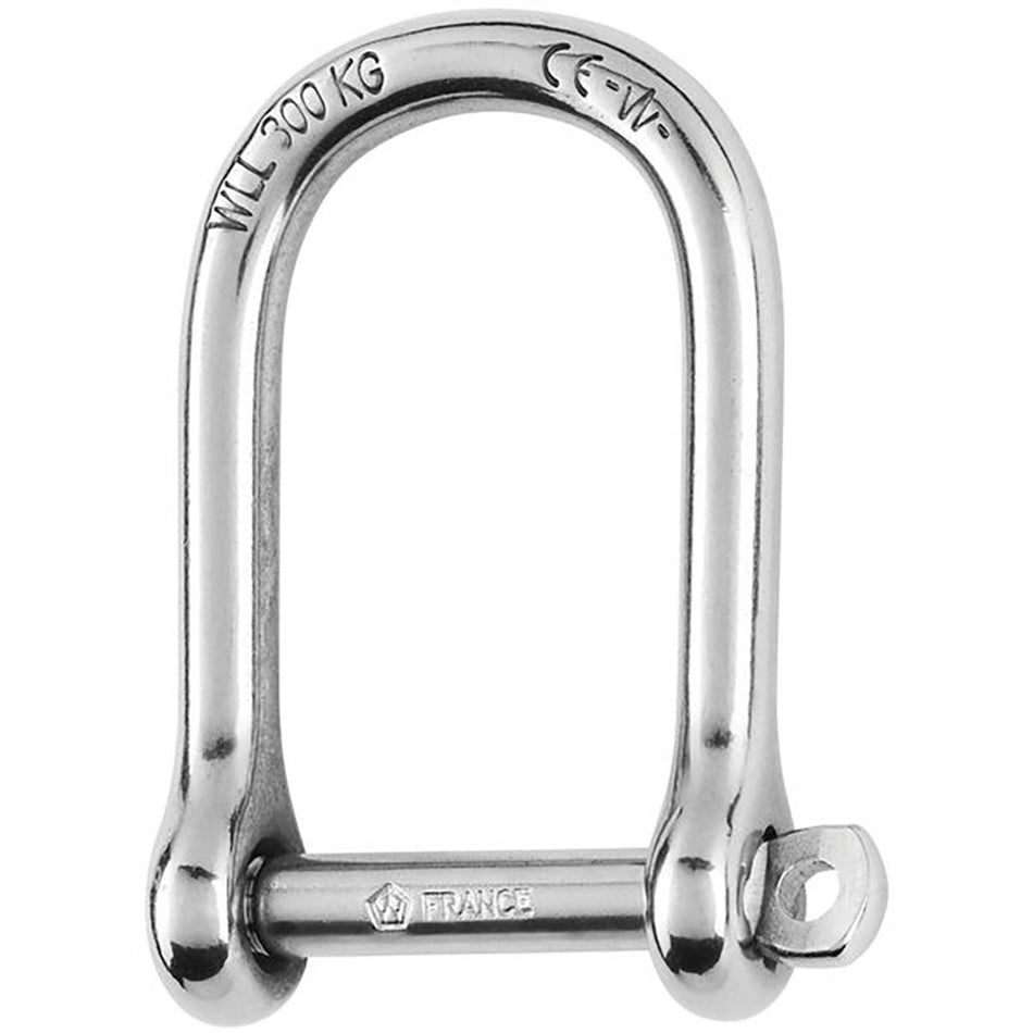 Wichard Self - Locking Large Opening Shackle - 6mm Diameter - 1/4" - Get Tight Gear
