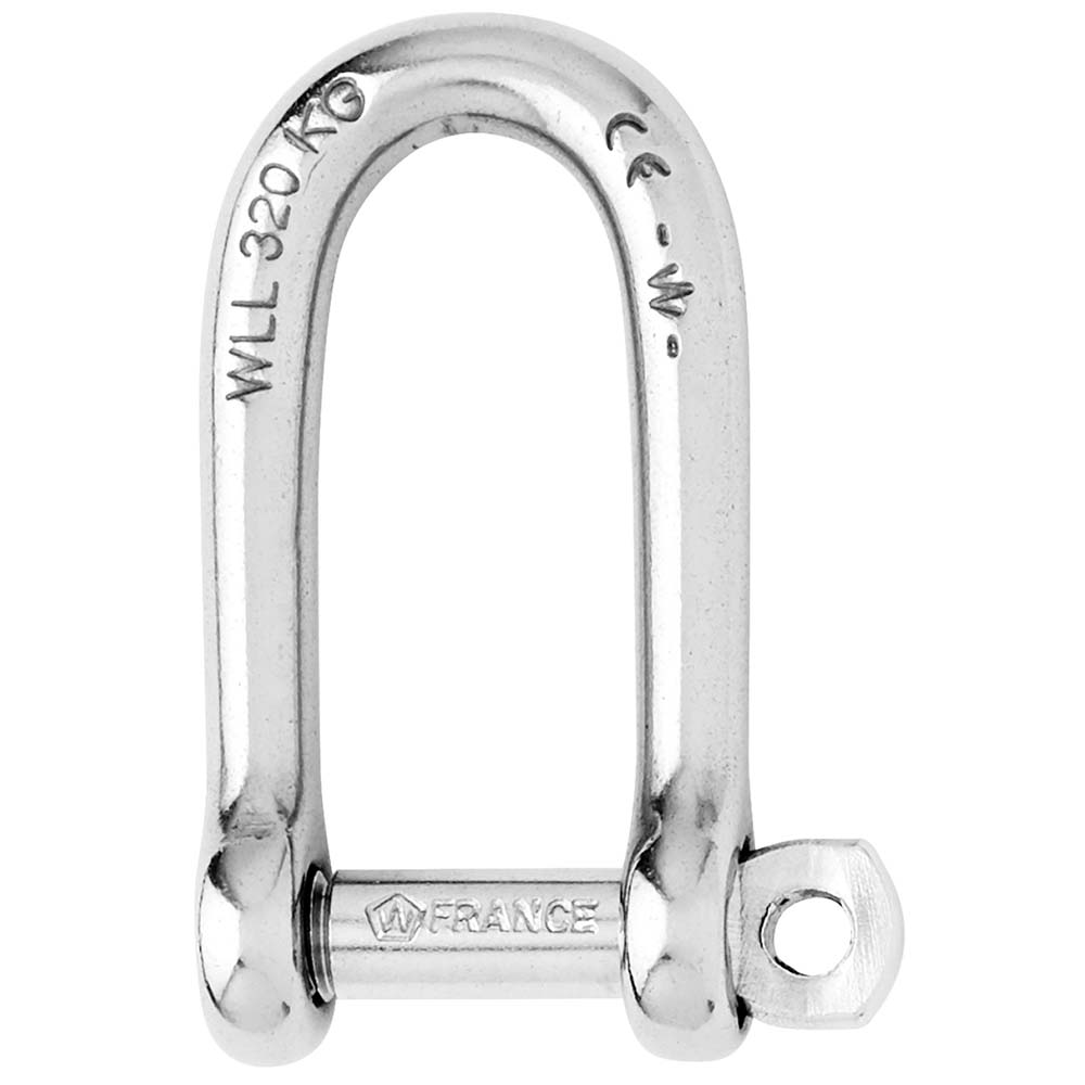 Wichard Self - Locking Long D Shackle - Diameter 4mm - 5/32" - Get Tight Gear