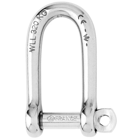 Wichard Self - Locking Long D Shackle - Diameter 8mm - 5/16" - Get Tight Gear