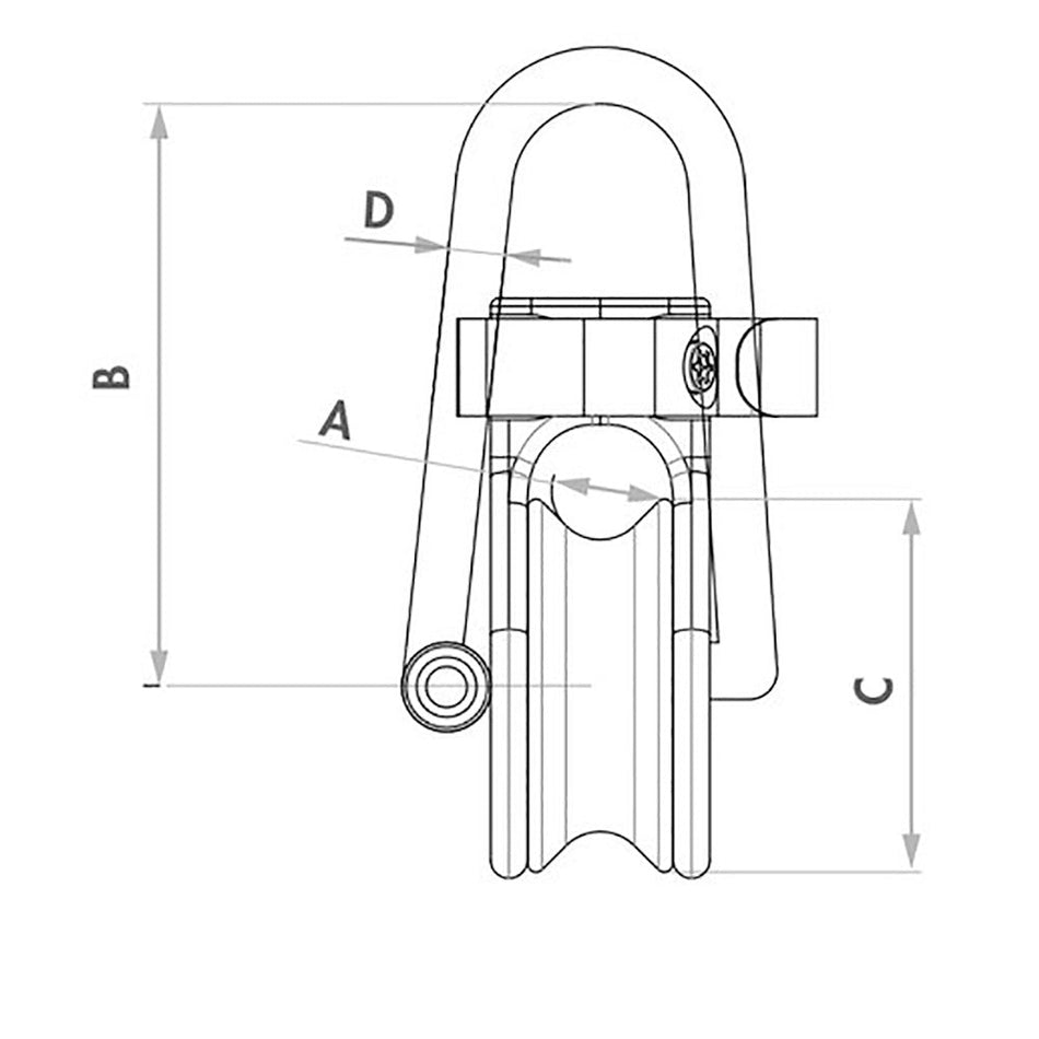 Wichard Soft Snatch Block - 16mm Rope Size - Get Tight Gear
