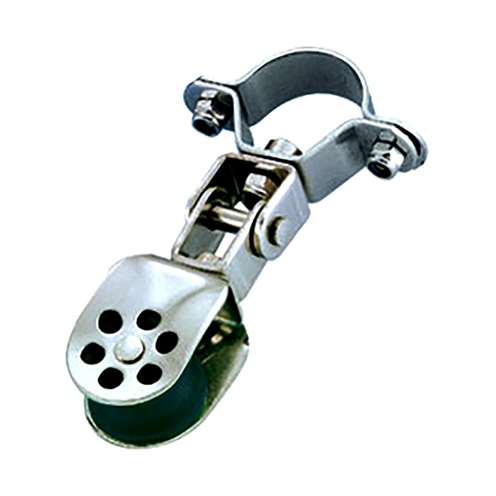 Wichard Stainless Steel Single Block - 25mm Sheave Diameter f/25mm Stanchion Pivoting - Get Tight Gear