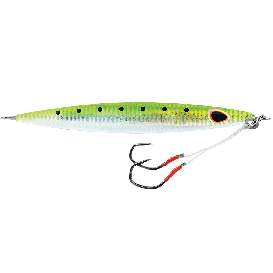 Williamson Kensaki 120 Jig - 5.25" - 4.25oz - UV Green Sardine Zebra - Get Tight Gear
