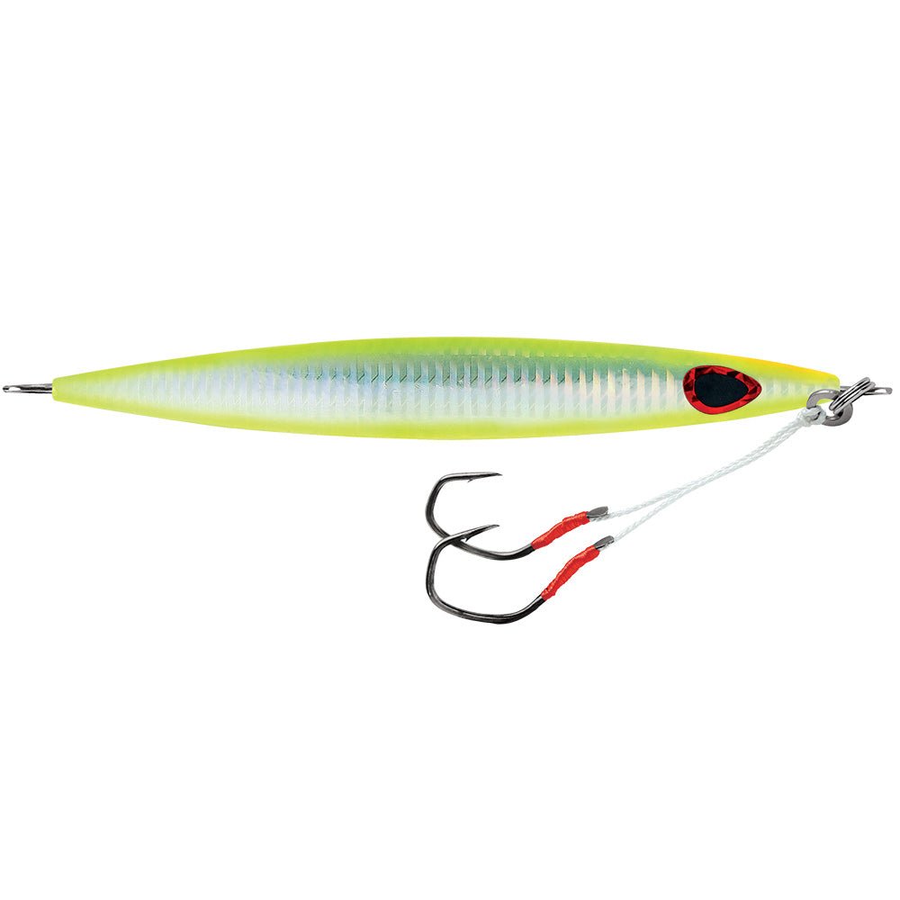 Williamson Kensaki 170 Jig - 6" - 6oz - UV Chartreuse Glow Zebra - Get Tight Gear