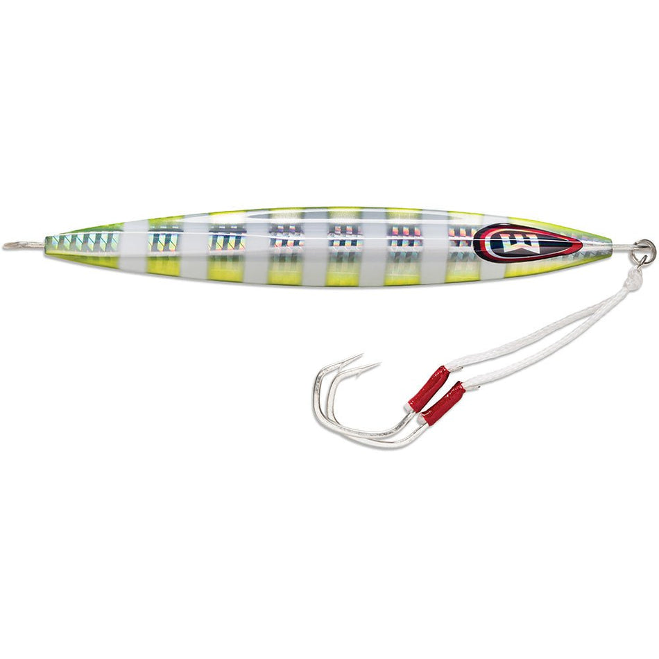 Williamson Kensaki 220 Jig - 6.75" - 7 - 3/4oz - Chartreuse Blink - Get Tight Gear