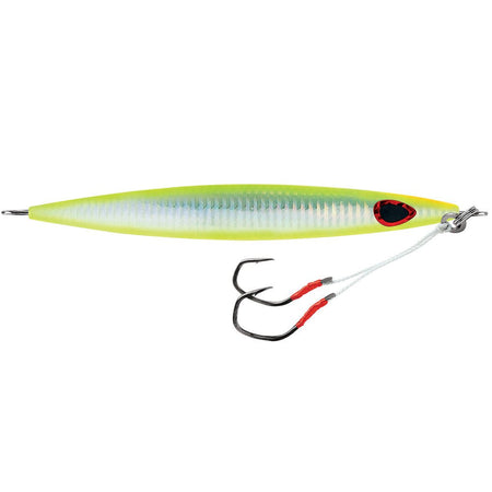 Williamson Kensaki 220 Jig - 6.75" - 7.75oz - UV Chartreuse Glow Zebra - Get Tight Gear