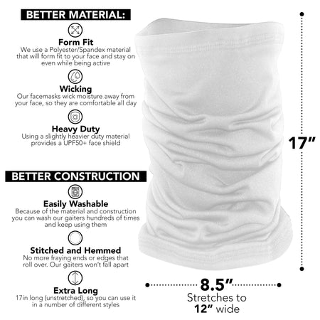 WindRider Gaiter - White - Get Tight Gear