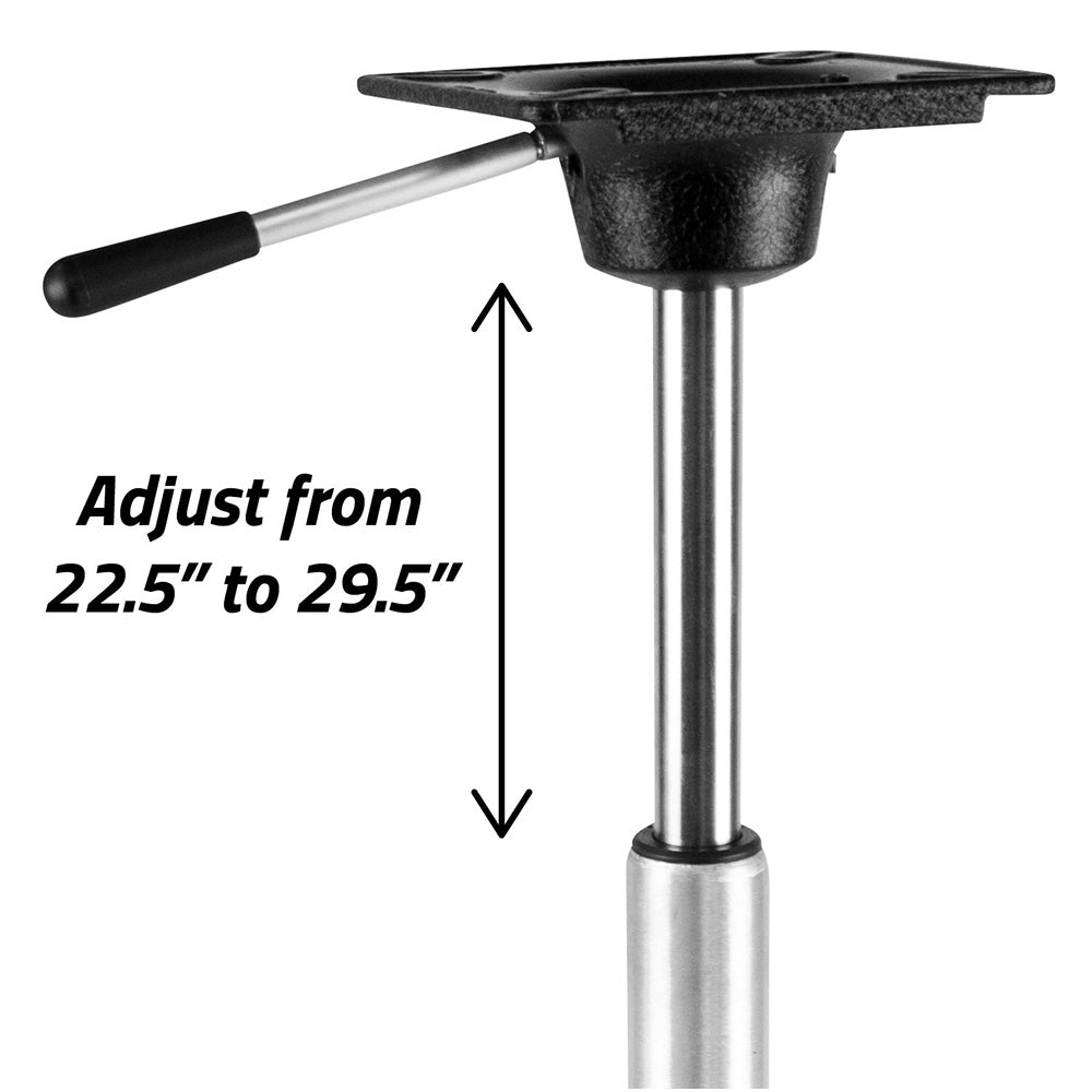 Wise King Pin Power Rise Pedestal - Adjusts 22.56" to 29.5" - Get Tight Gear