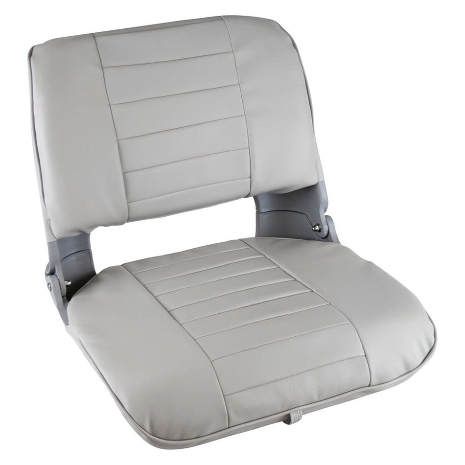 Wise Pro Style Clamshell Fold Down Fishing Seat - Grey - Get Tight Gear