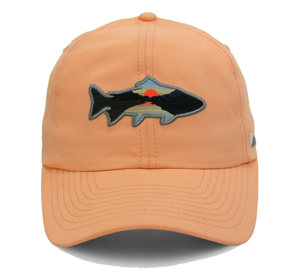 Women's SUNSET TROUT 6 - Panel Ponytail Cap - Get Tight Gear