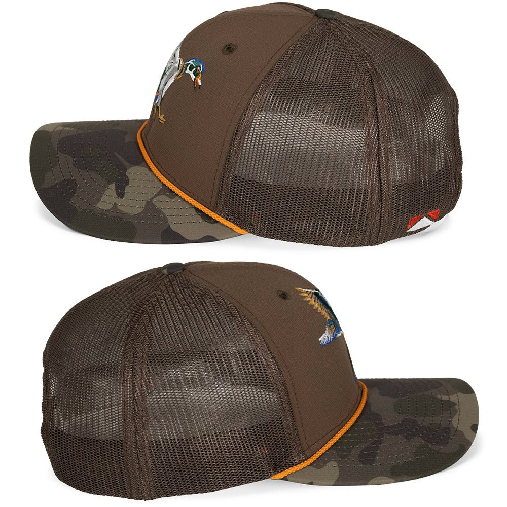 Wood Duck 6 - Panel Structured Mesh Back Hat - Get Tight Gear