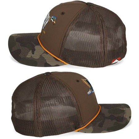 Wood Duck 6 - Panel Structured Mesh Back Hat - Get Tight Gear
