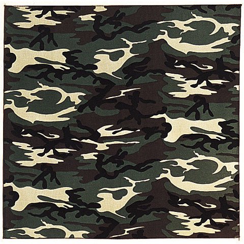 Woodland Camouflage Bandana - Get Tight Gear