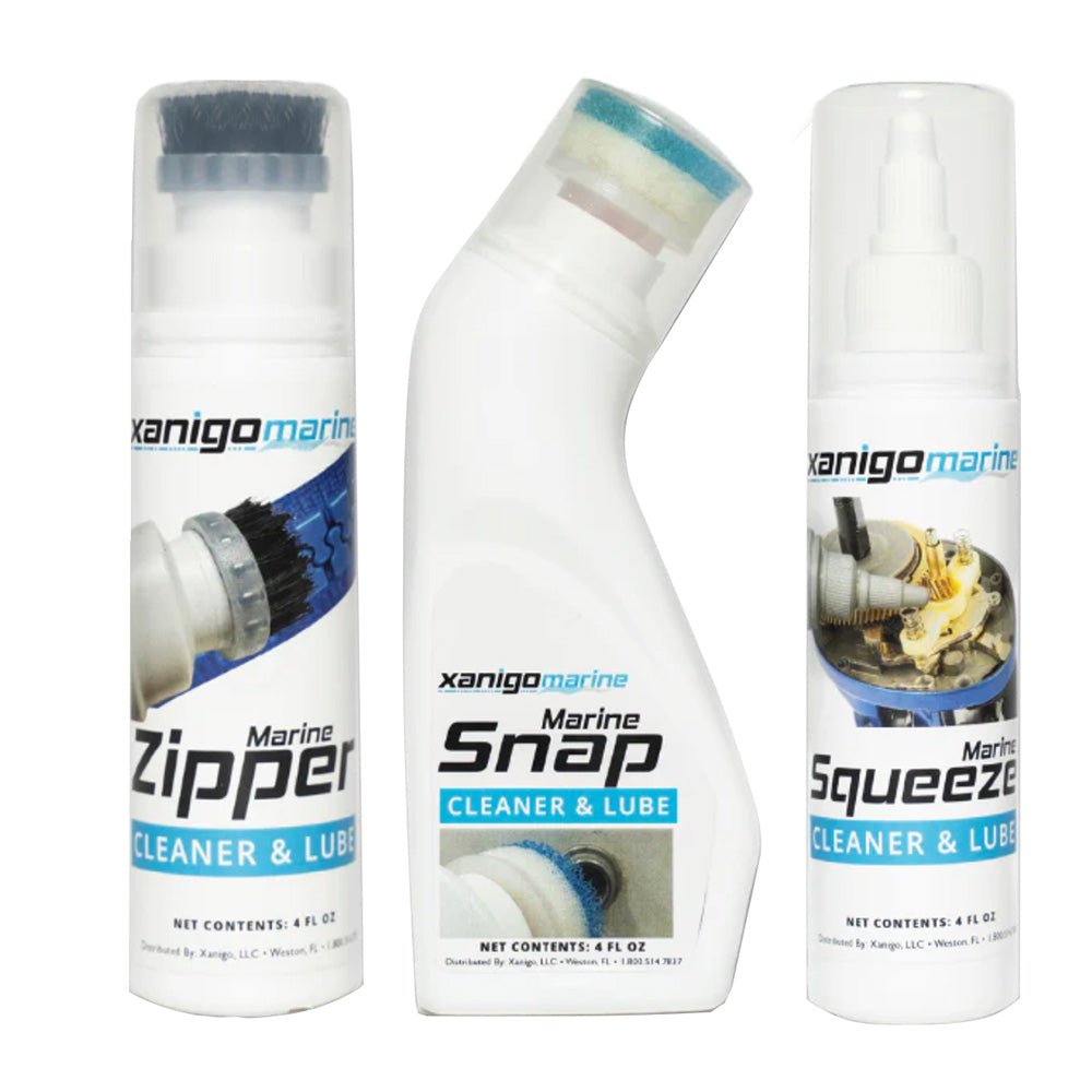 Xanigo Marine 3 - Piece Marine Zipper & Snap Lube Set - Get Tight Gear