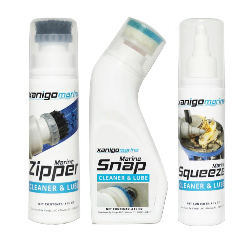 Xanigo Marine 3 - Piece Marine Zipper & Snap Lube Set - Get Tight Gear