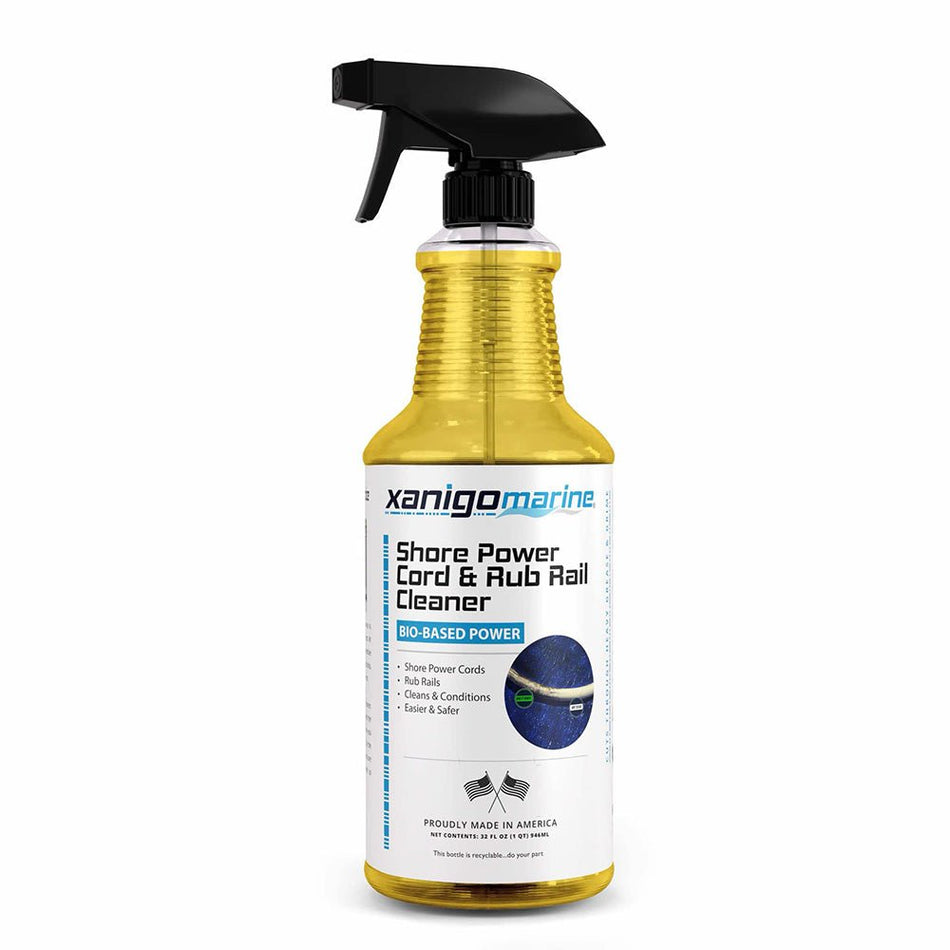 Xanigo Marine Shore Power Cord & Rub Rail Cleaner - 32oz - Get Tight Gear