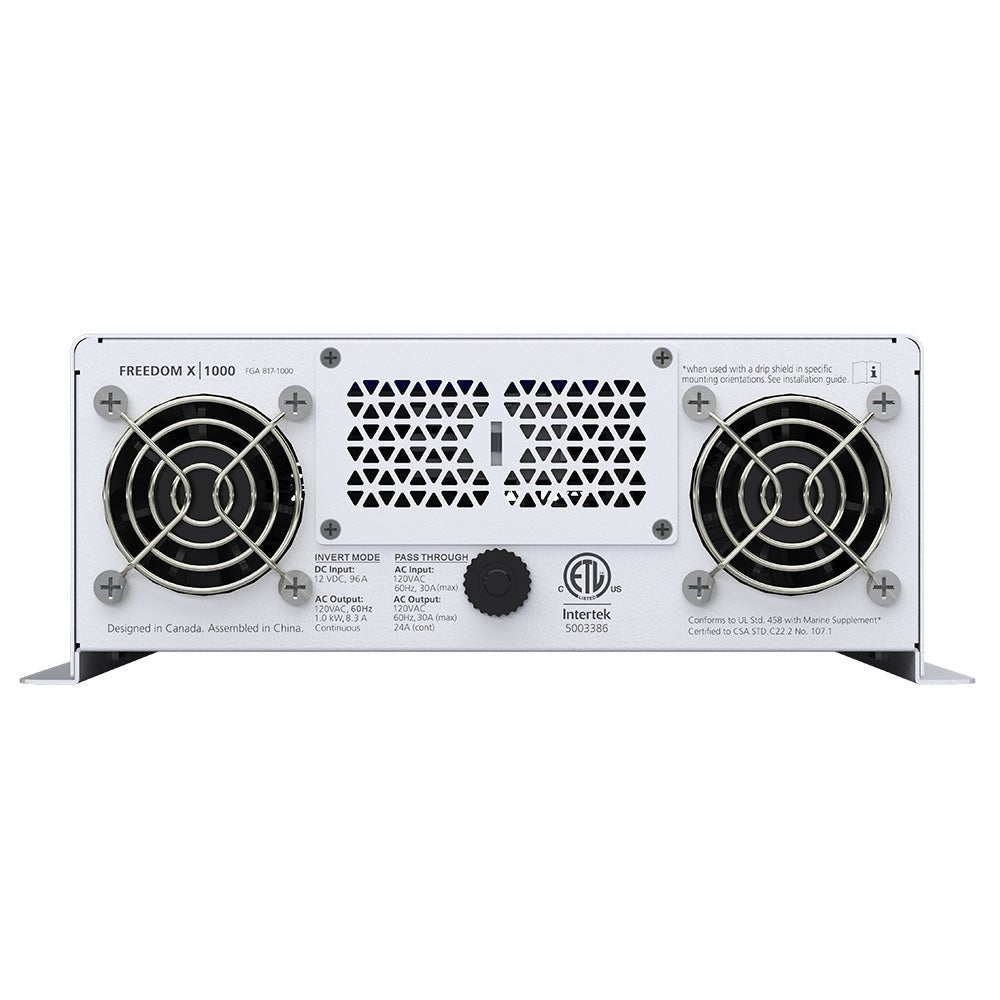 Xantrex Freedom X 1000 True Sine Wave Power Inverter - 12VDC - 120VAC - 1000W - Get Tight Gear