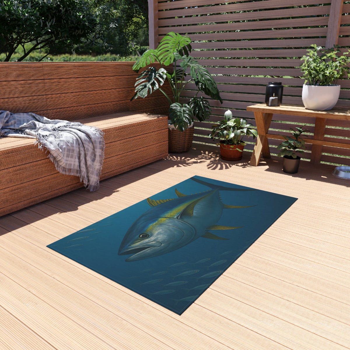 Yellow Fin Tuna Outdoor Rug - Get Tight Gear