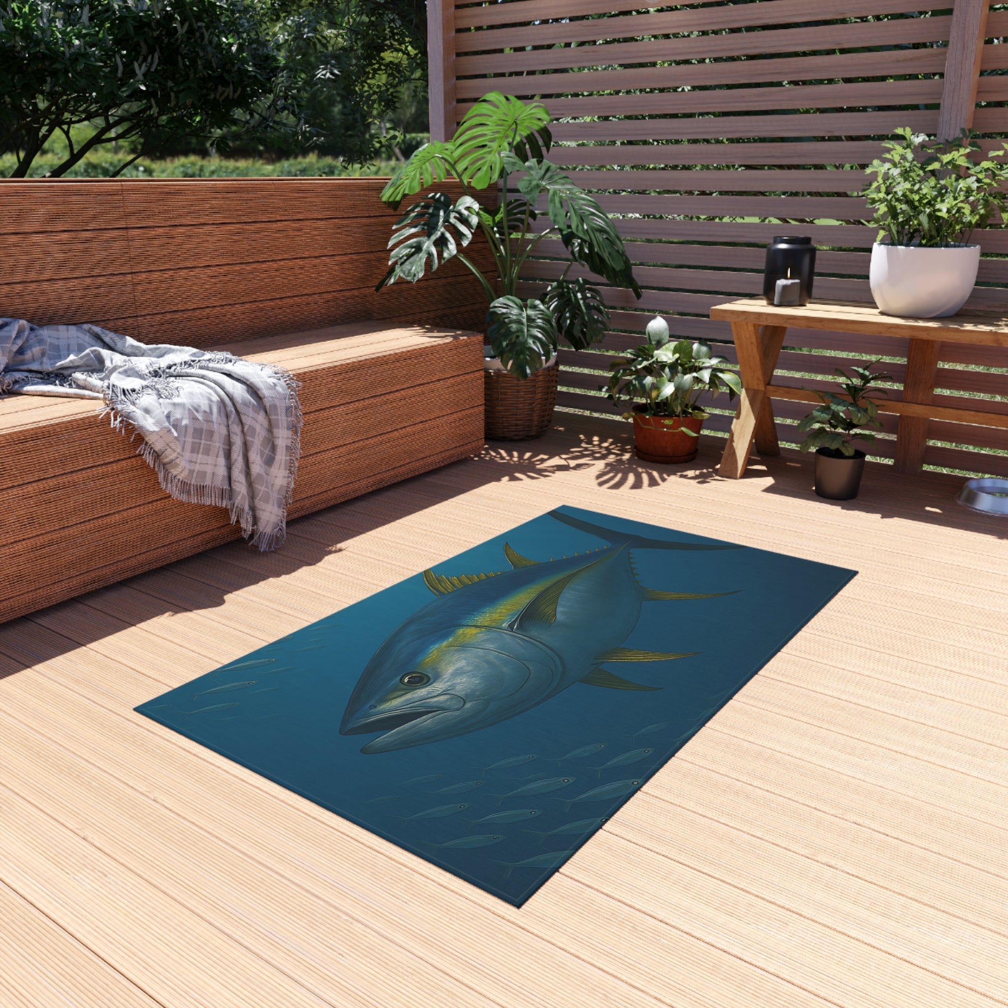 Yellow Fin Tuna Outdoor Rug - Get Tight Gear