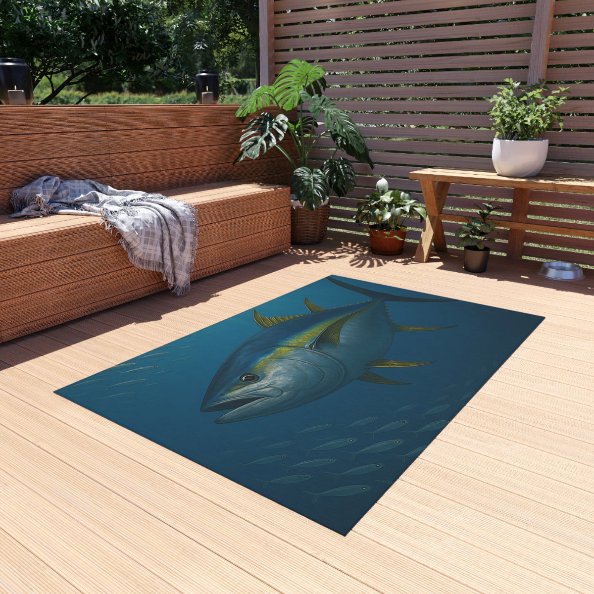 Yellow Fin Tuna Outdoor Rug - Get Tight Gear