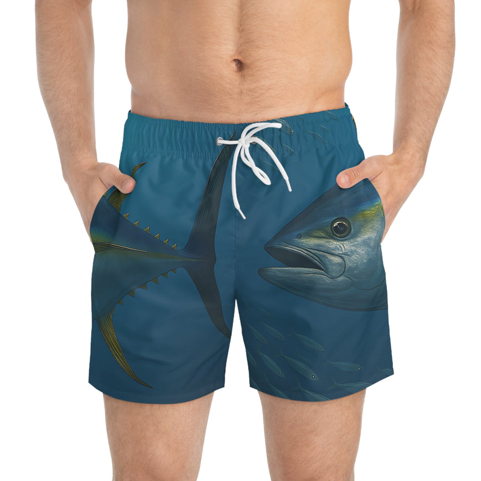 Yellowfin Tuna Swim Trunks - Perfect for Beach Days and Summer Adventures - Get Tight Gear