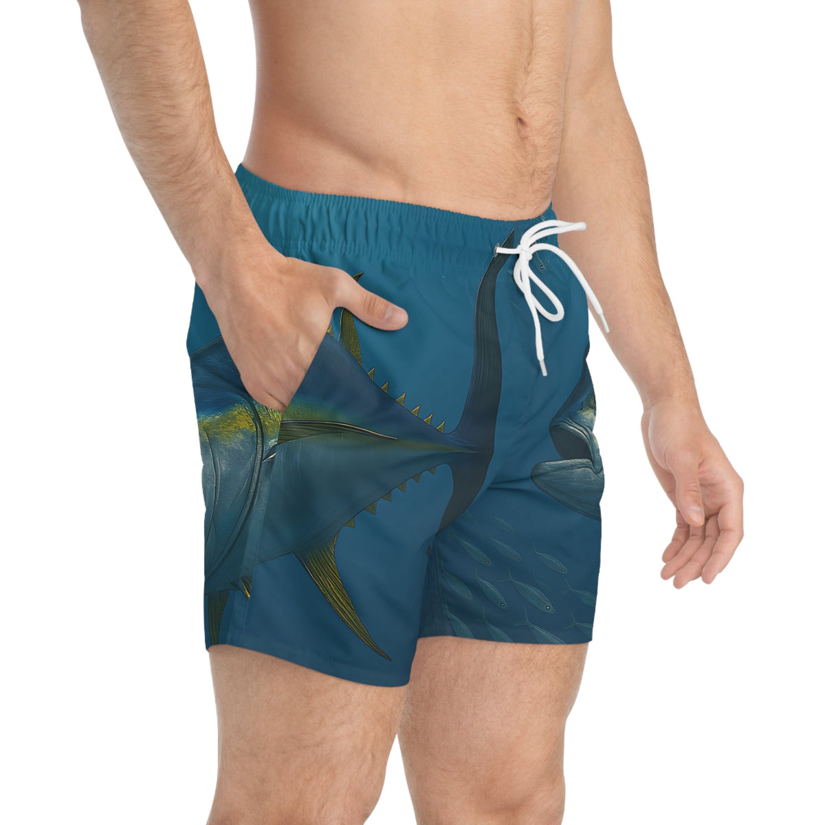 Yellowfin Tuna Swim Trunks - Perfect for Beach Days and Summer Adventures - Get Tight Gear