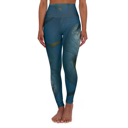 Yellowfin Tuna Waisted Yoga Leggings - Get Tight Gear