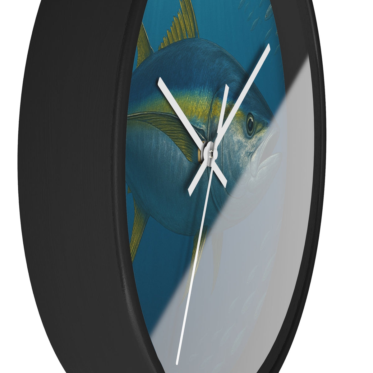 Yellowfin Tuna Wall Clock - Nautical Home Decor for Fishing Enthusiasts - Get Tight Gear