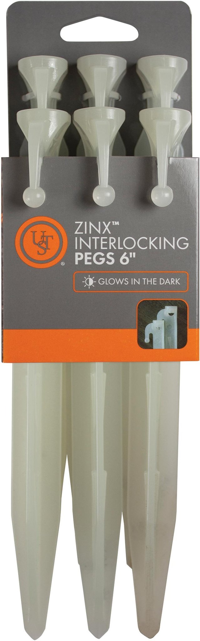 Zin X Tent Peg 6" 6 Pack - Get Tight Gear