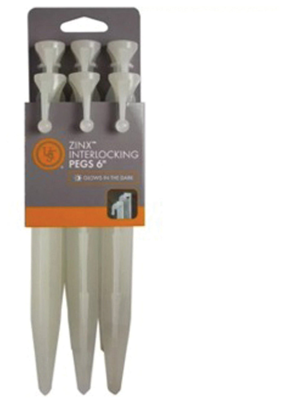 Zin X Tent Peg 9" 6 Pk - Get Tight Gear